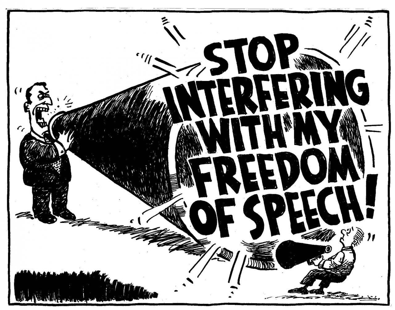 Image result for freedom of speech funny cartoons