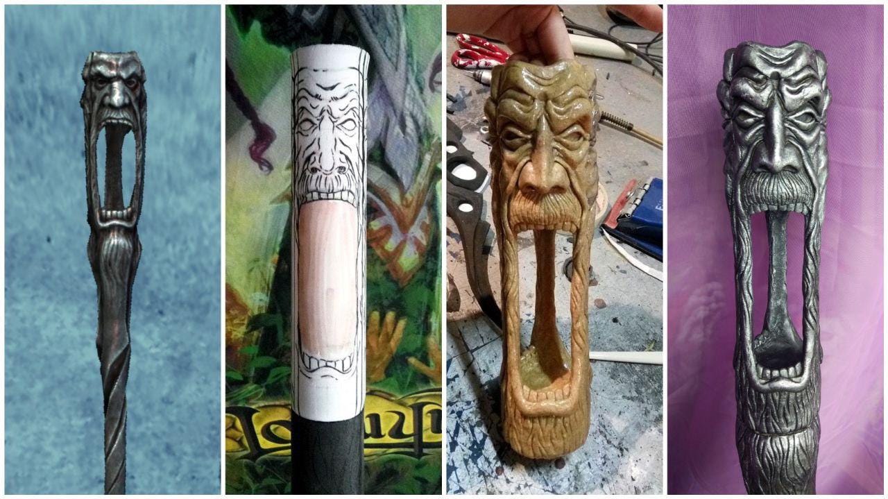 Crafting the Wabbajack Staff from The Elder Scrolls Skyrim by Yugoro