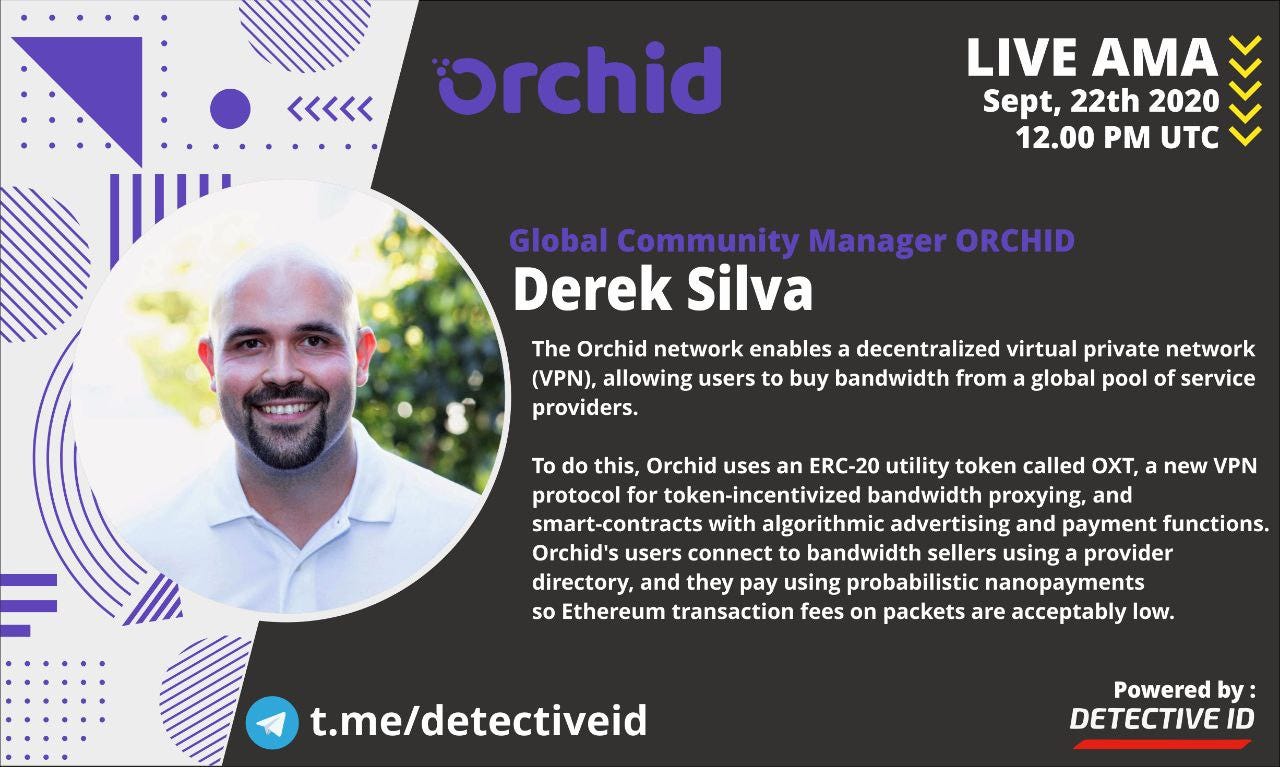 Ama Ask Me Anything With Orchid Oxt On September 22 12 00 Pm Utc With Our Community By Detective Id Sep Medium