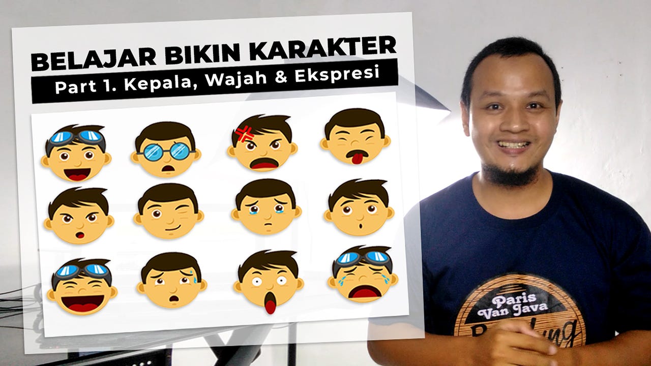Belajar Bikin Karakter Part 1 Kepala Wajah Ekspresi Erwin Wirapratama Medium