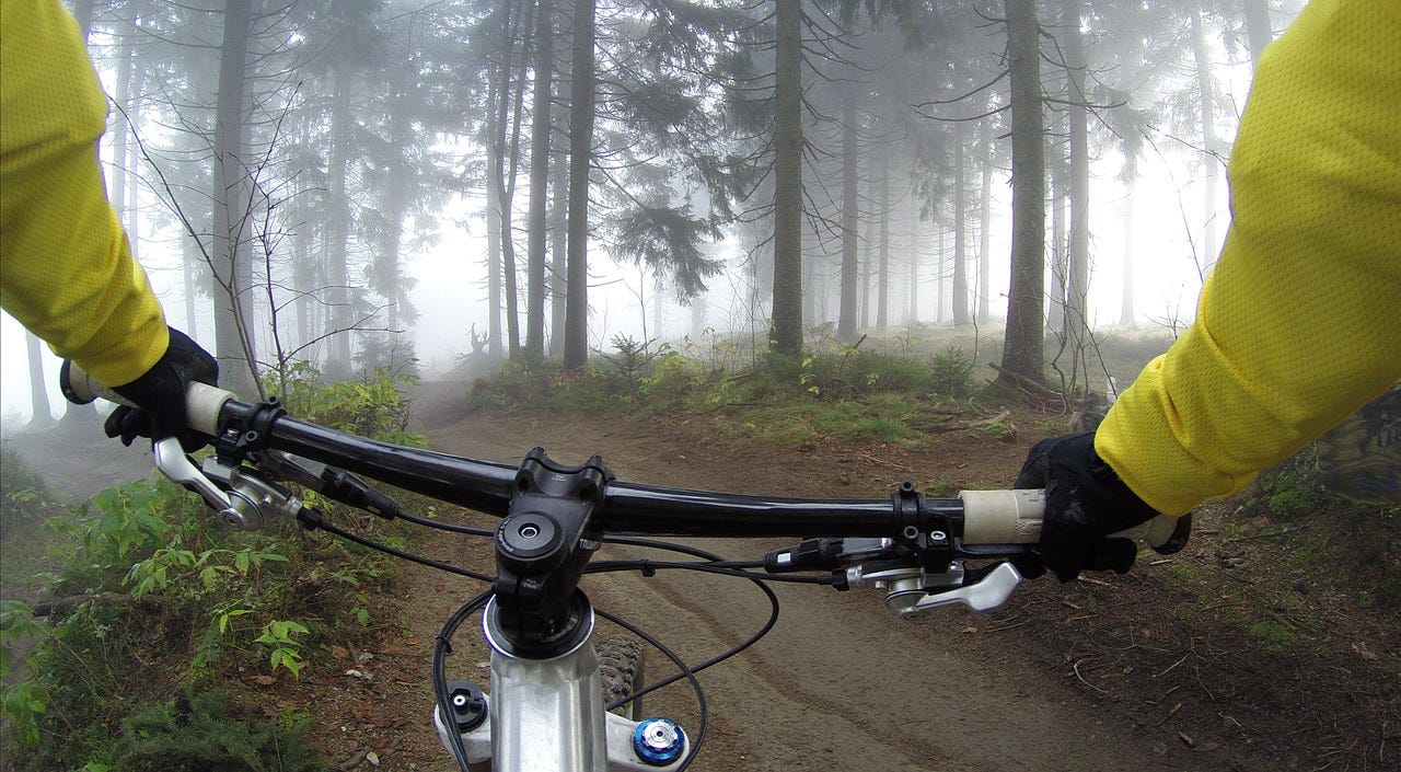 learning mountain biking