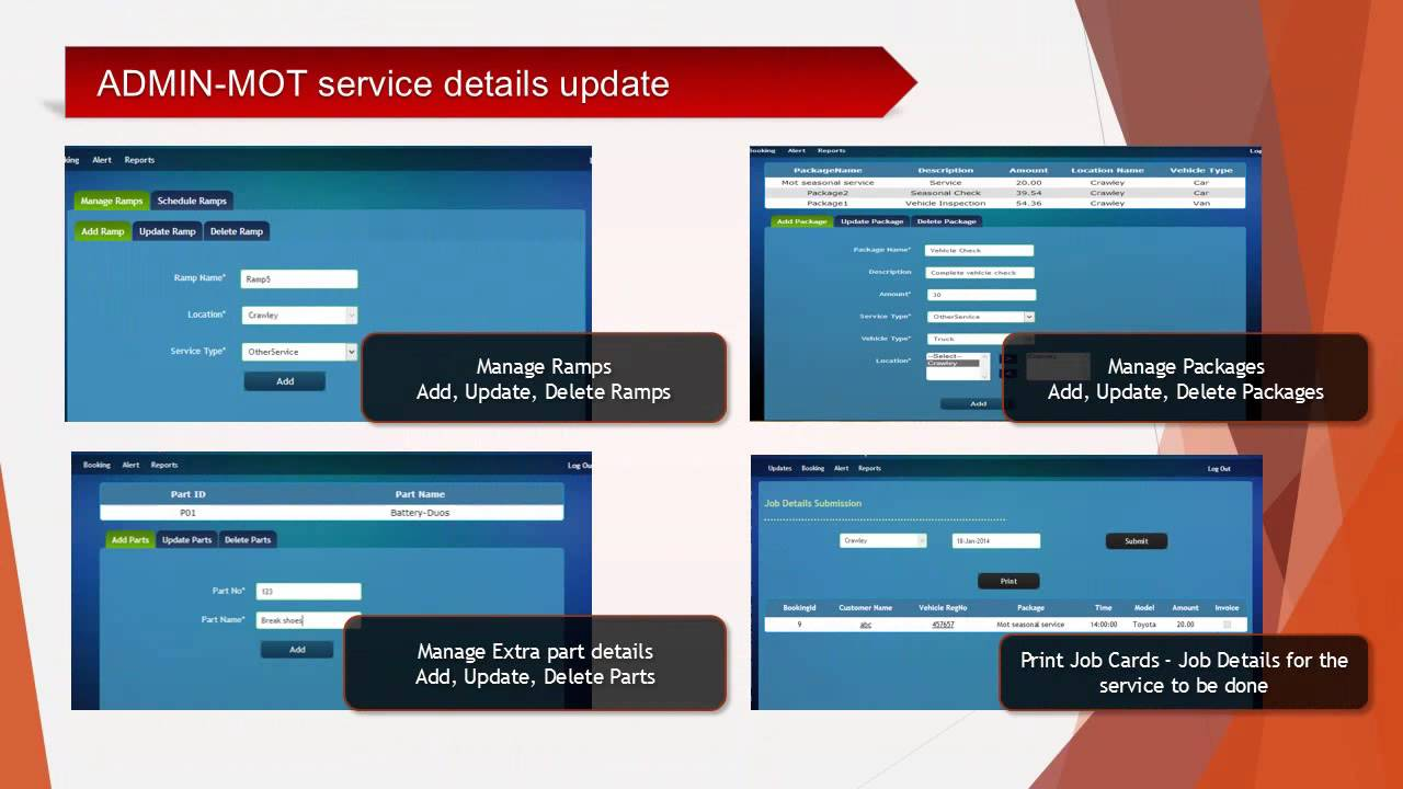 Garage Manager Software Reporting And Analysis Of Mot Tests And