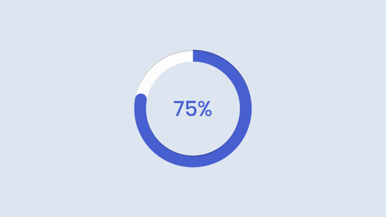 Circle Progress Bar Using Html Css And Svg Css Images