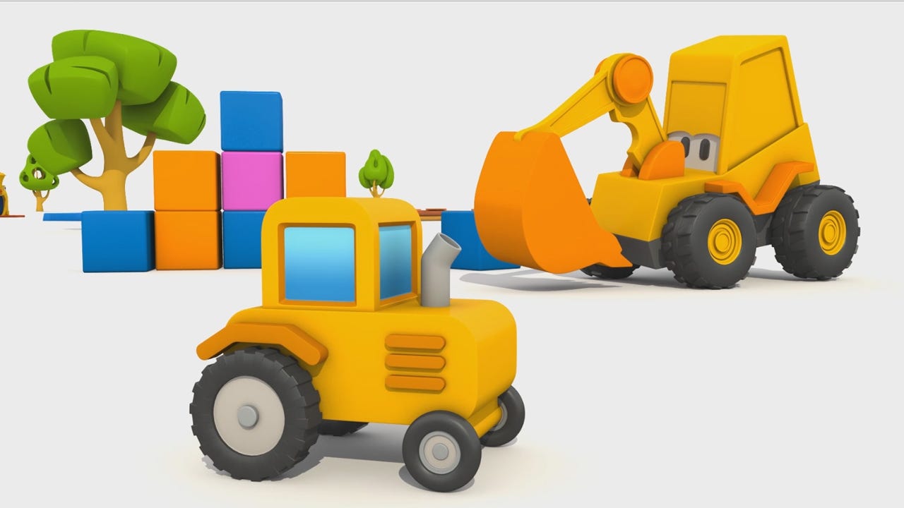 Cartoni Animati Per Bambini L Escavatore Max Come Si Fa Un Trattore By Ilcartonedeipiccoli Medium