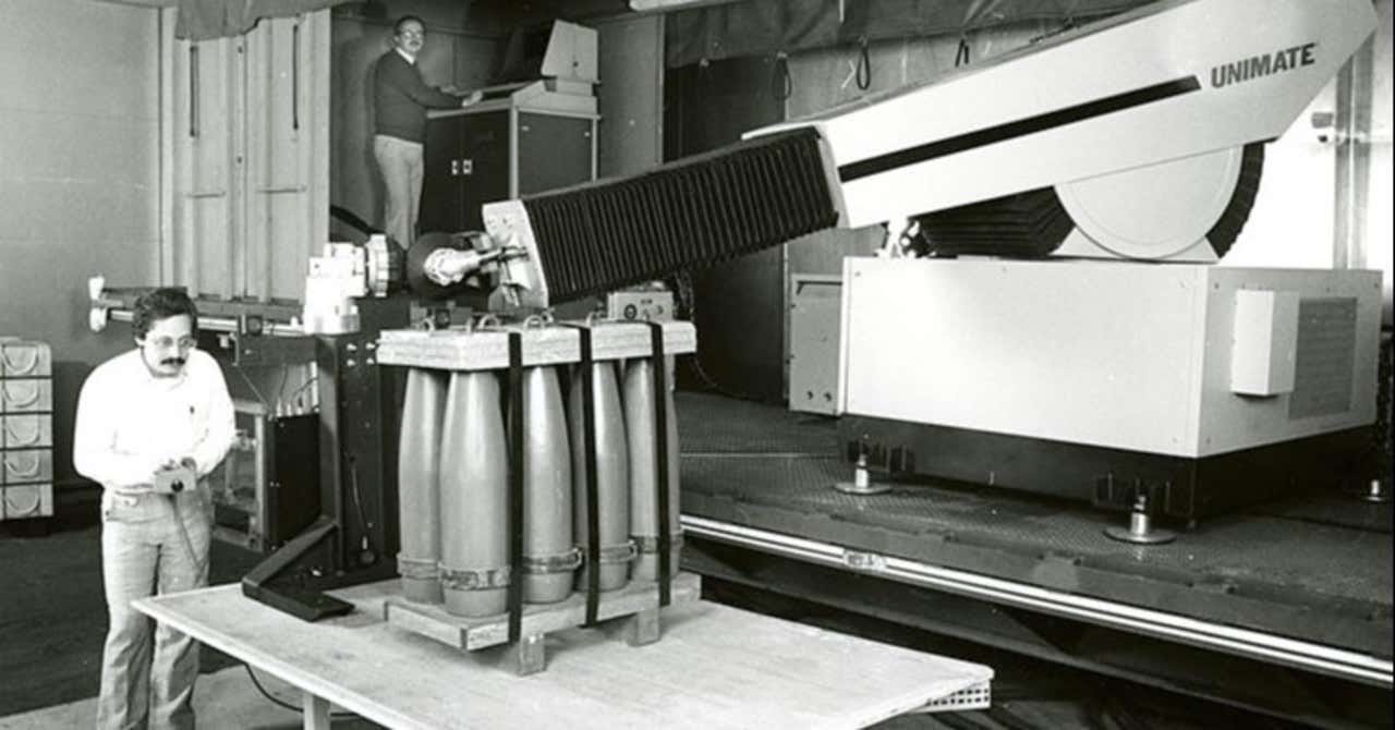 Isaac Asimov and Unimate, the world’s first industrial robot by