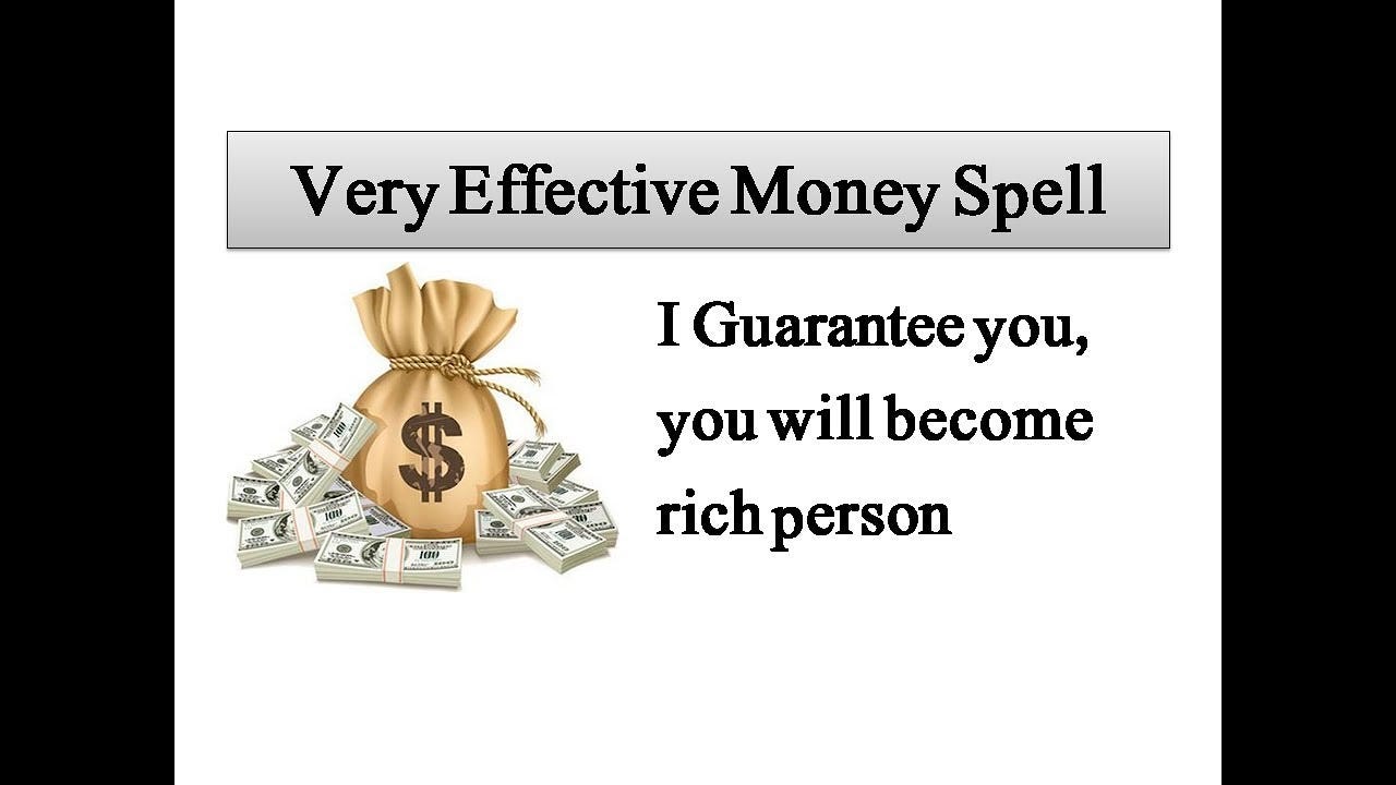 Money Spells That Work Immediately By New Spells Medium