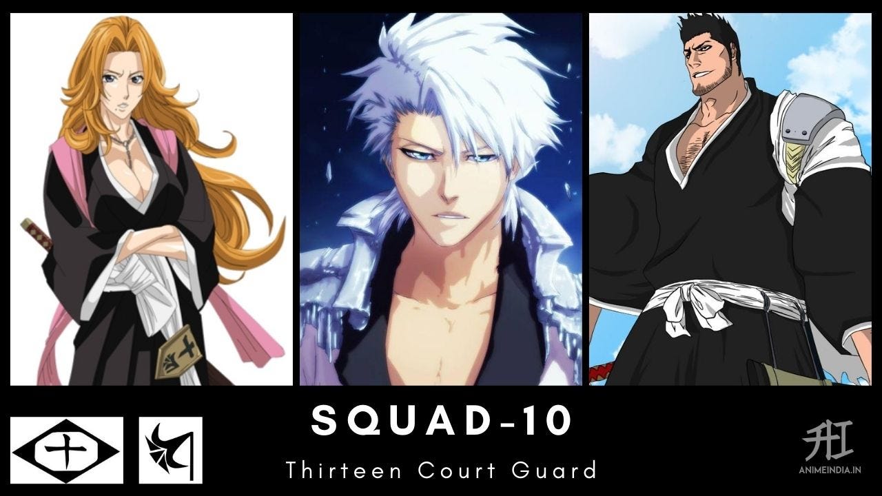 Top 10 Strongest Squads Gotei 13 — Bleach “ Anime India | by Arjun Goyal |  Animeindia.in | Medium