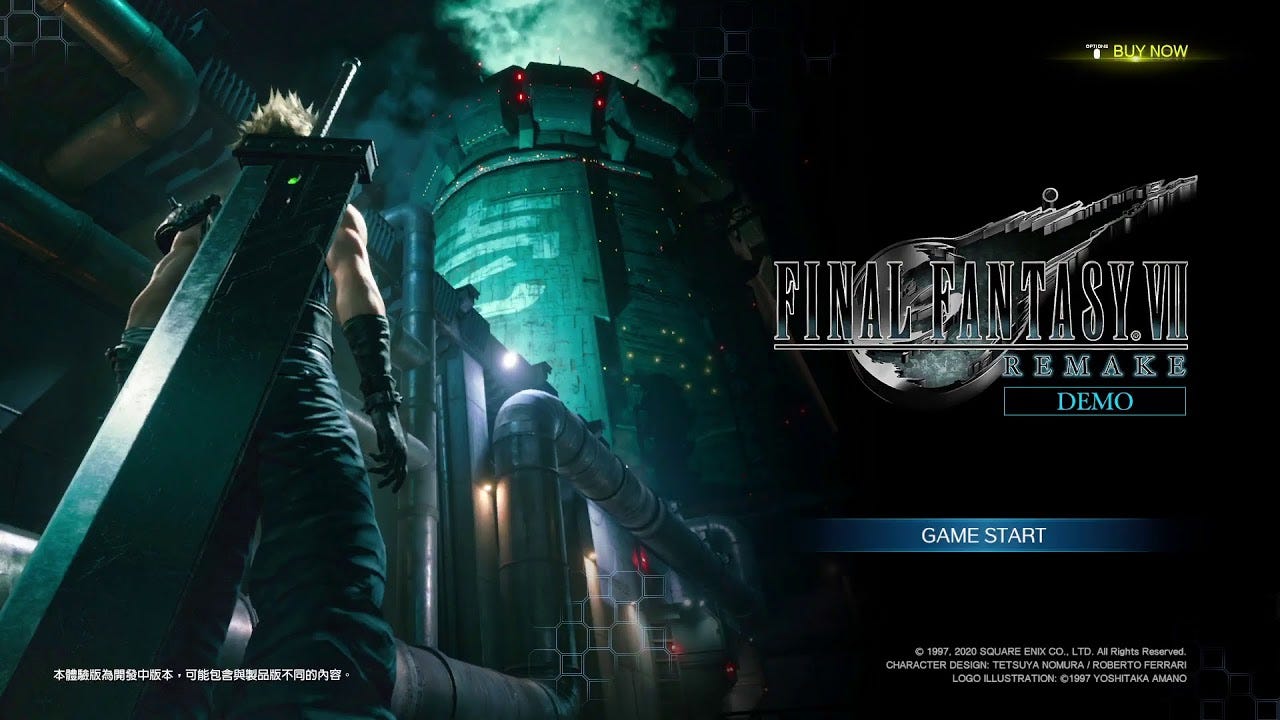 Final Fantasy 7 Remake Ps4 Demo Impressions Still Ahead Of Its Time By Rahul Majumdar Medium
