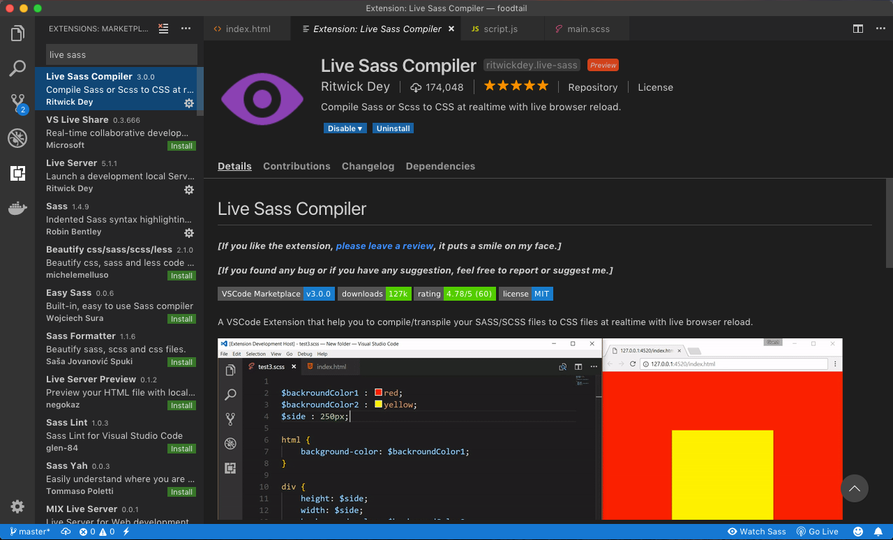 HTML and SCSS development in Visual Studio Code - Defrian Yarfi - Medium