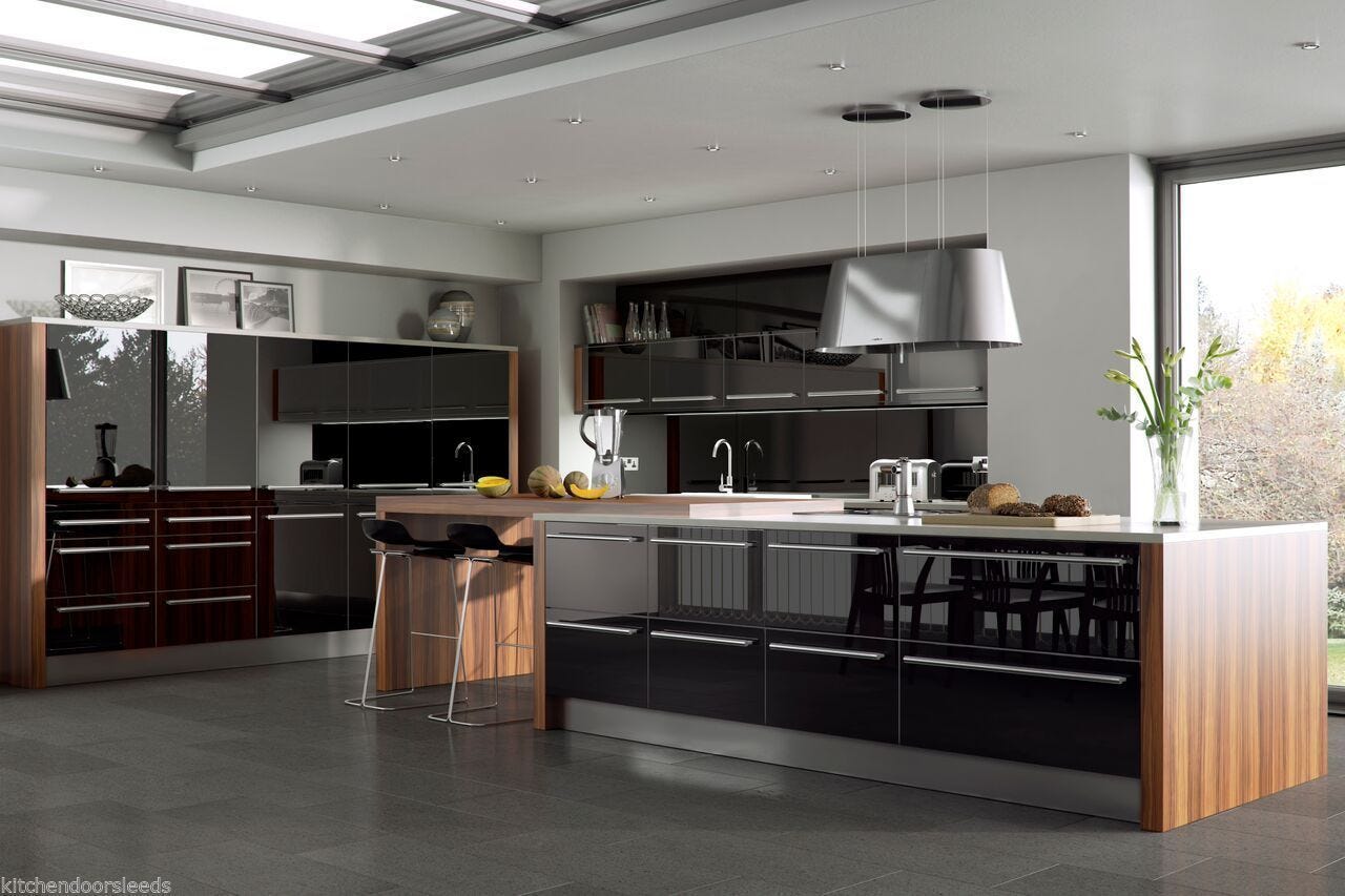 Black Gloss Kitchen Doors Give Your Kitchen A New Look