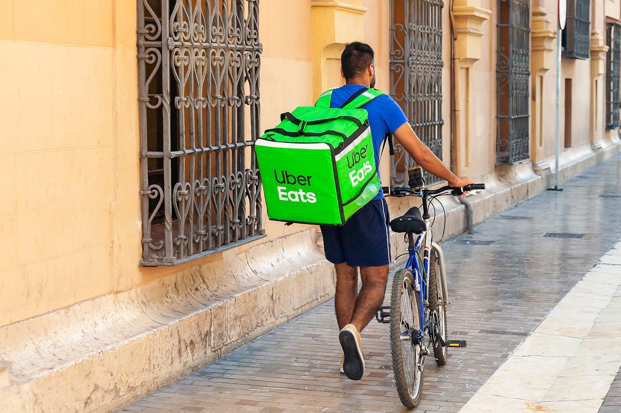 ubereats cycle delivery