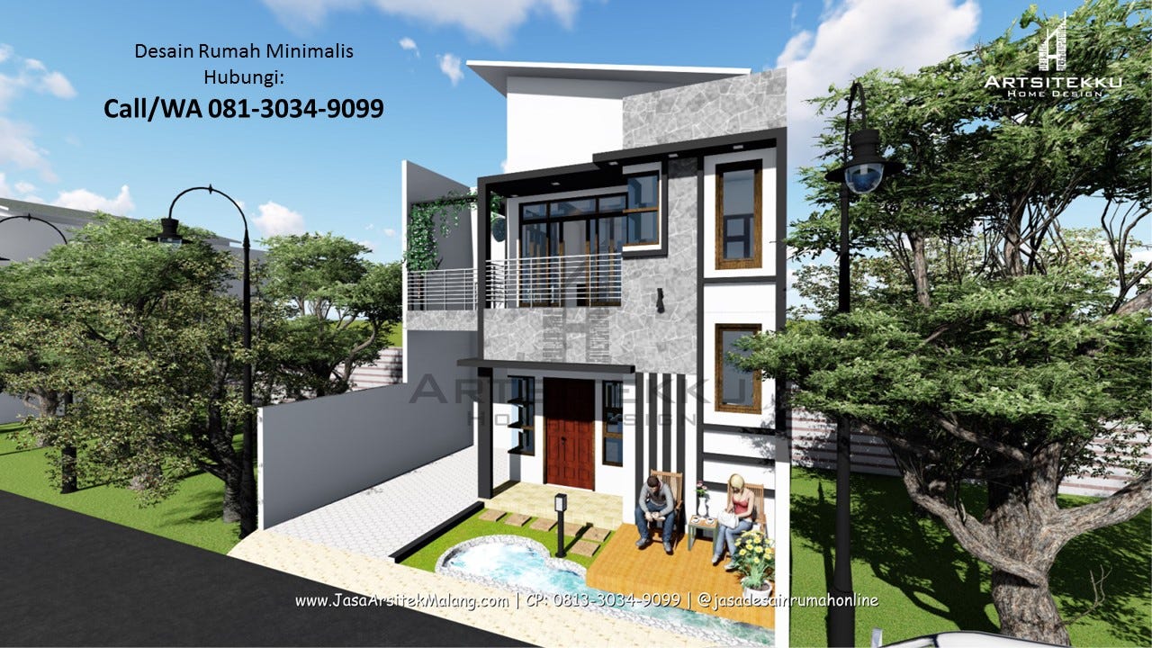 Elegan Call Wa 081330349099 Desain Rumah Minimalis 1 Lantai
