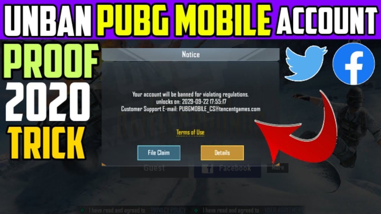 How To Unban Pubg Mobile Account Facebook 2020 Mahakal Official