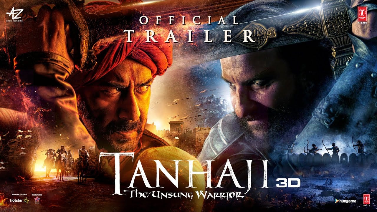 Image result for Tanhaji: The Unsung Warrior (2020)