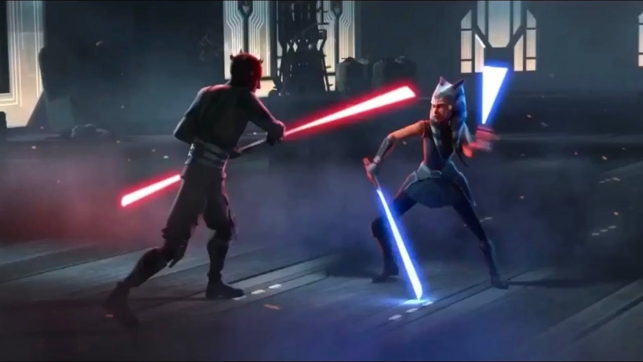 The Darksaber Ahsoka Tano Darth Maul Preparing For Season 2 Of The Mandalorian By Myriad Truths Myriad Truths