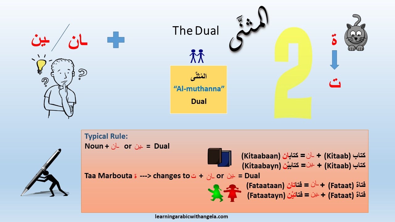 The Dual In Arabic Language Al Muthanna By Learningarabic Withangela Medium