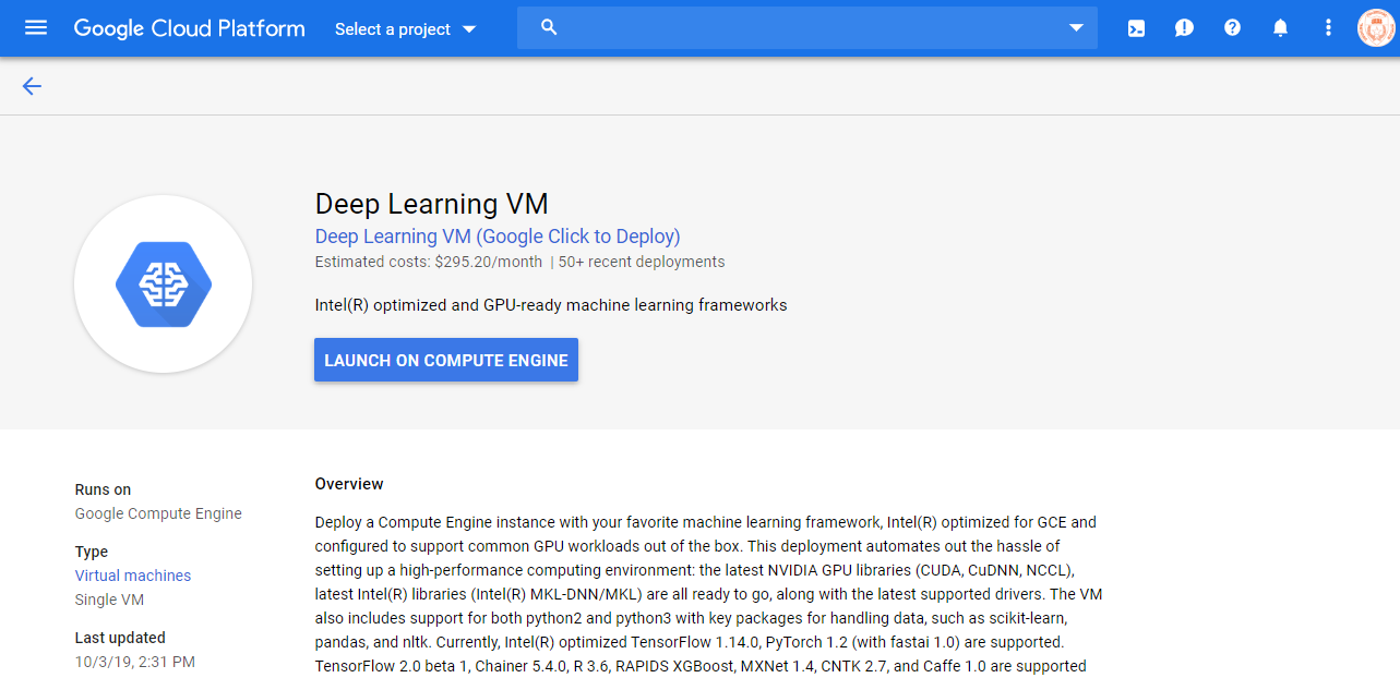google cloud neural network