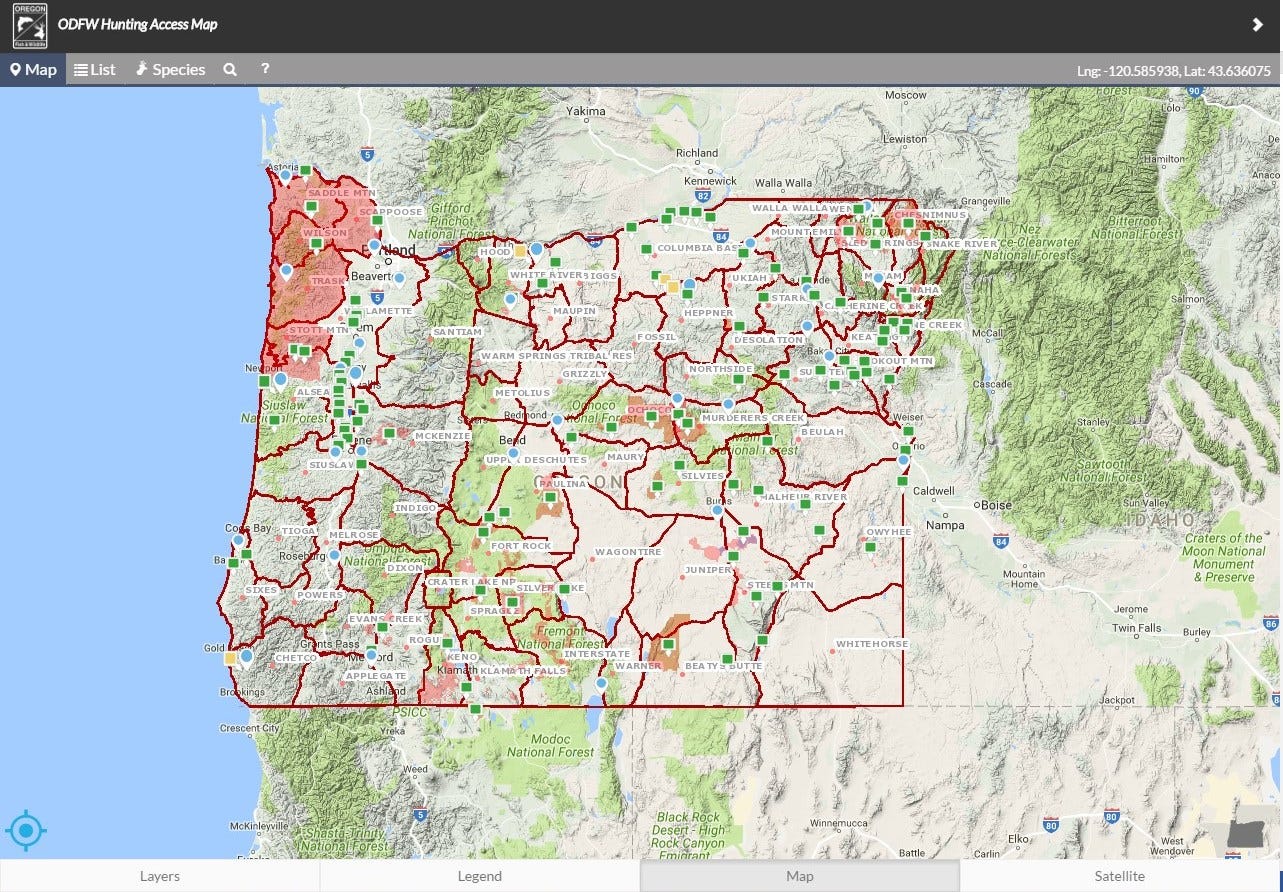 oregon hunting unit map High Tech And Old School Tools I M Using To Hunt By Myodfw Medium oregon hunting unit map