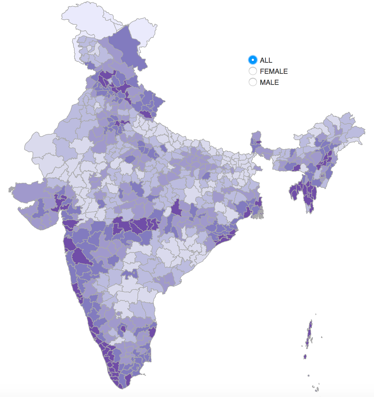 recent choropleth map of india Choropleth Map Using D3 Choropleth Maps Are Thematic Maps In recent choropleth map of india