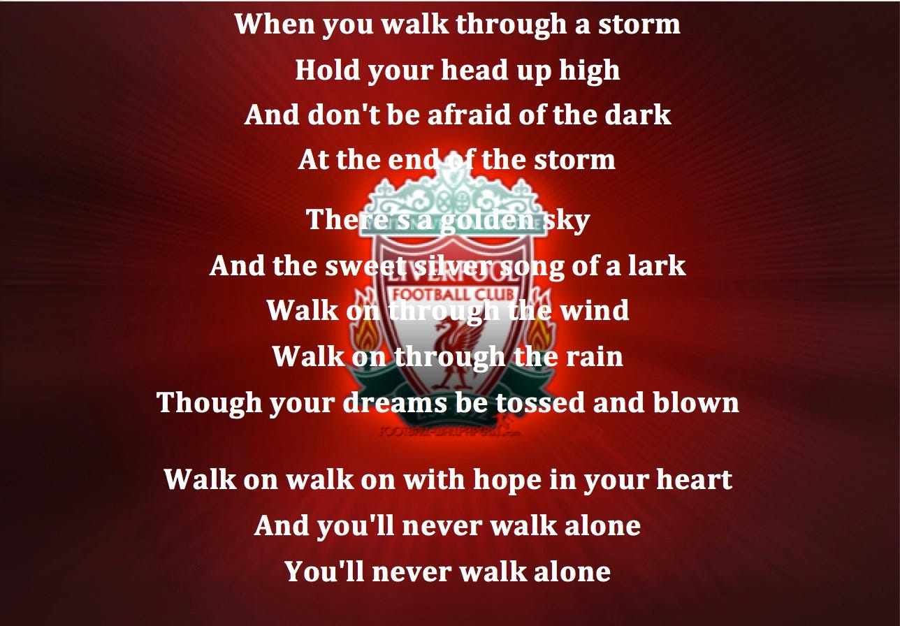 Lyrics To The Song You Ll Never Walk Alone - LyricsWalls