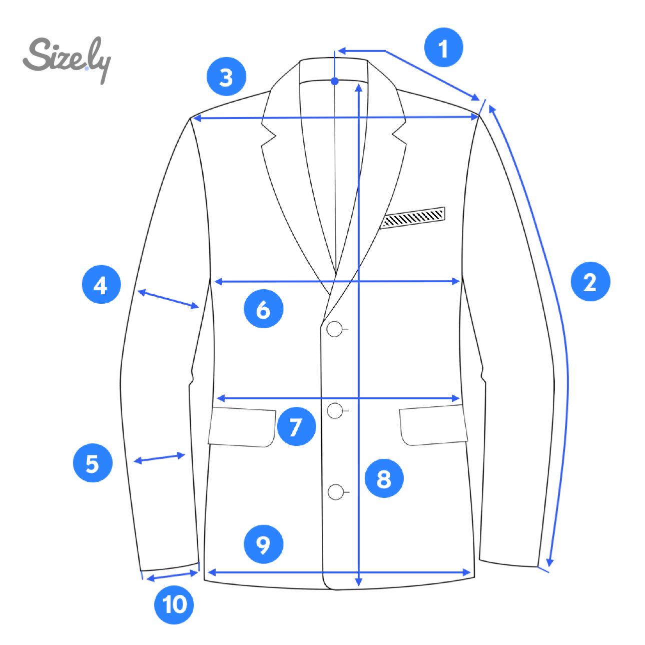How To Measure A Blazer Jacket. A blazer jacket is one of those items… | by  Sizely | Medium