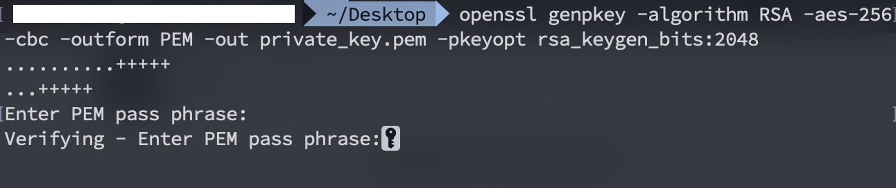 Openssl generate encrypted private key