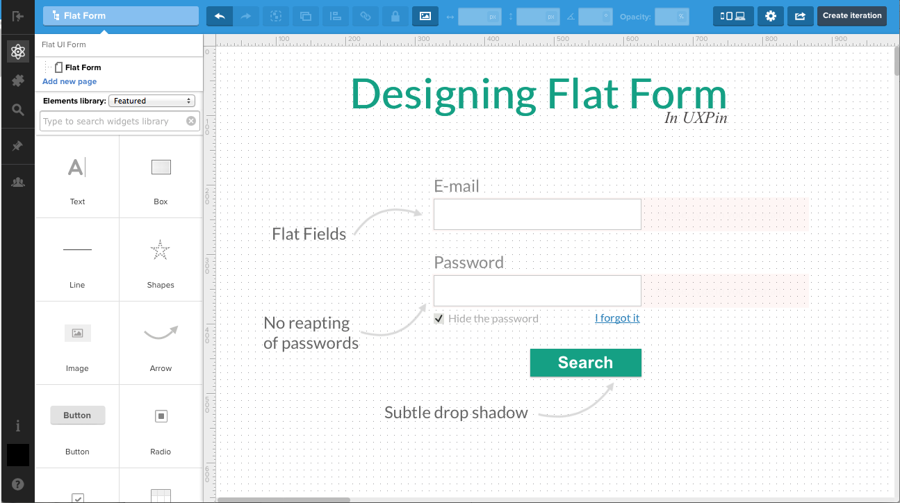 How To Design Flat Ui Web Form Marcin Treder Medium