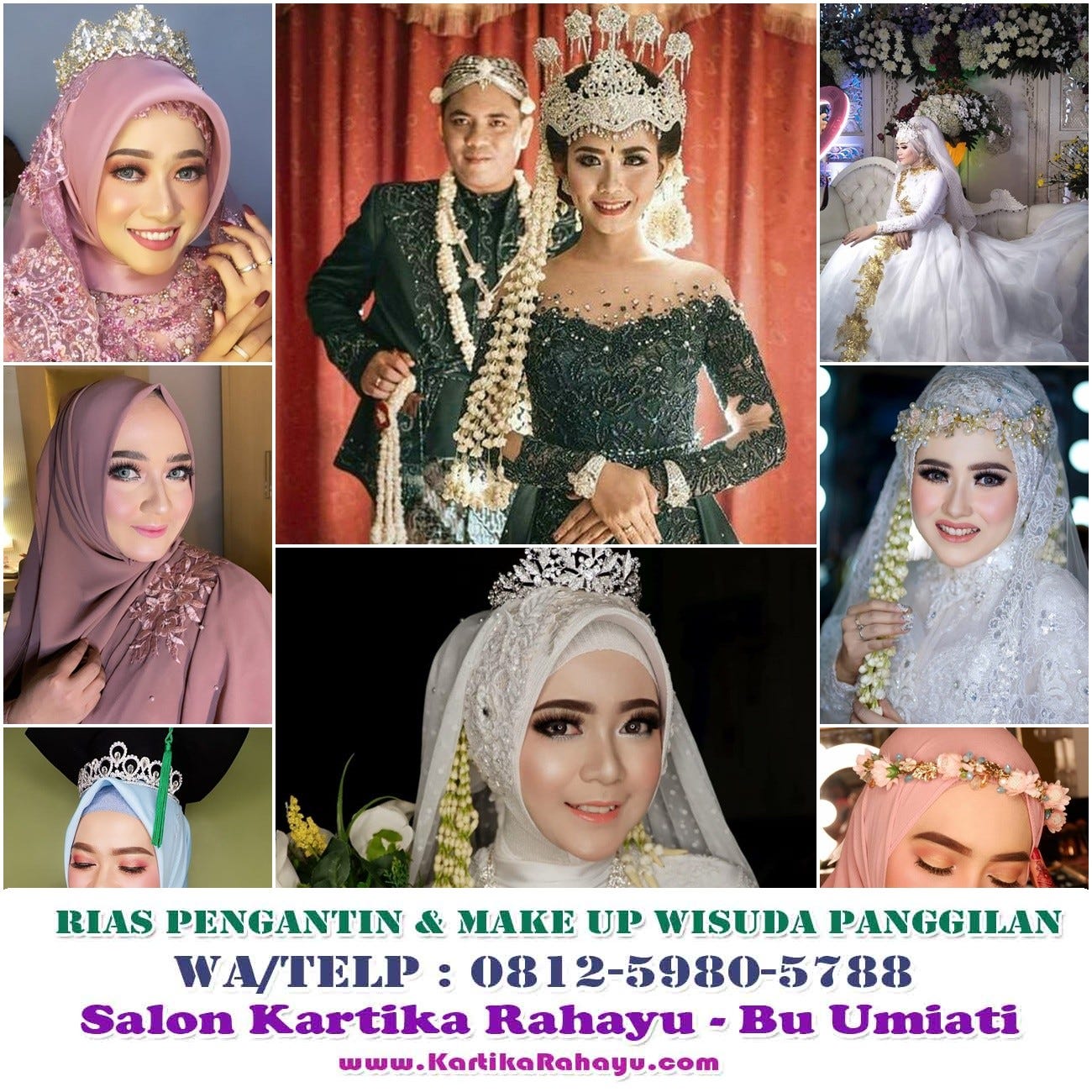 081259805788 Jasa Rias Pengantin Jawa Hijab Modern Salon