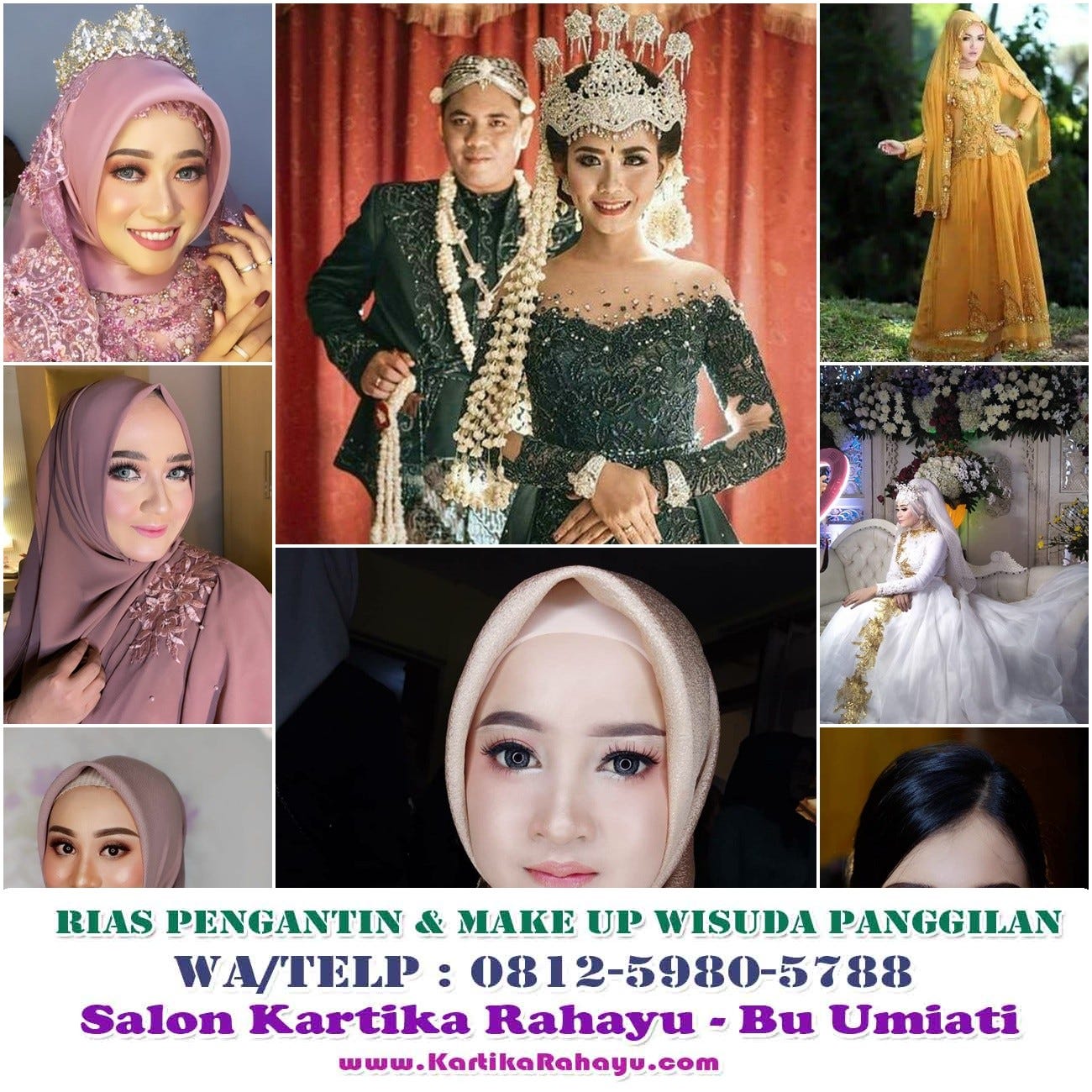 081259805788 Jasa Rias Pengantin Jawa Hijab Modern Salon