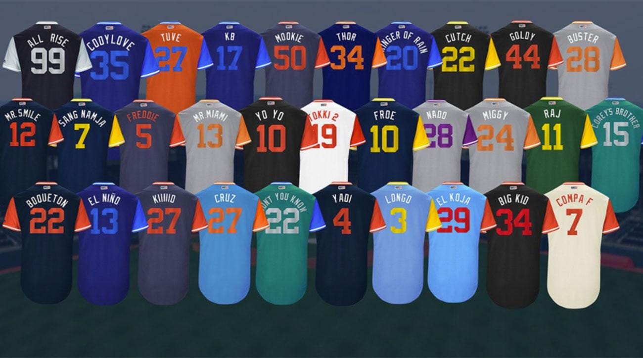 baseball players weekend uniforms