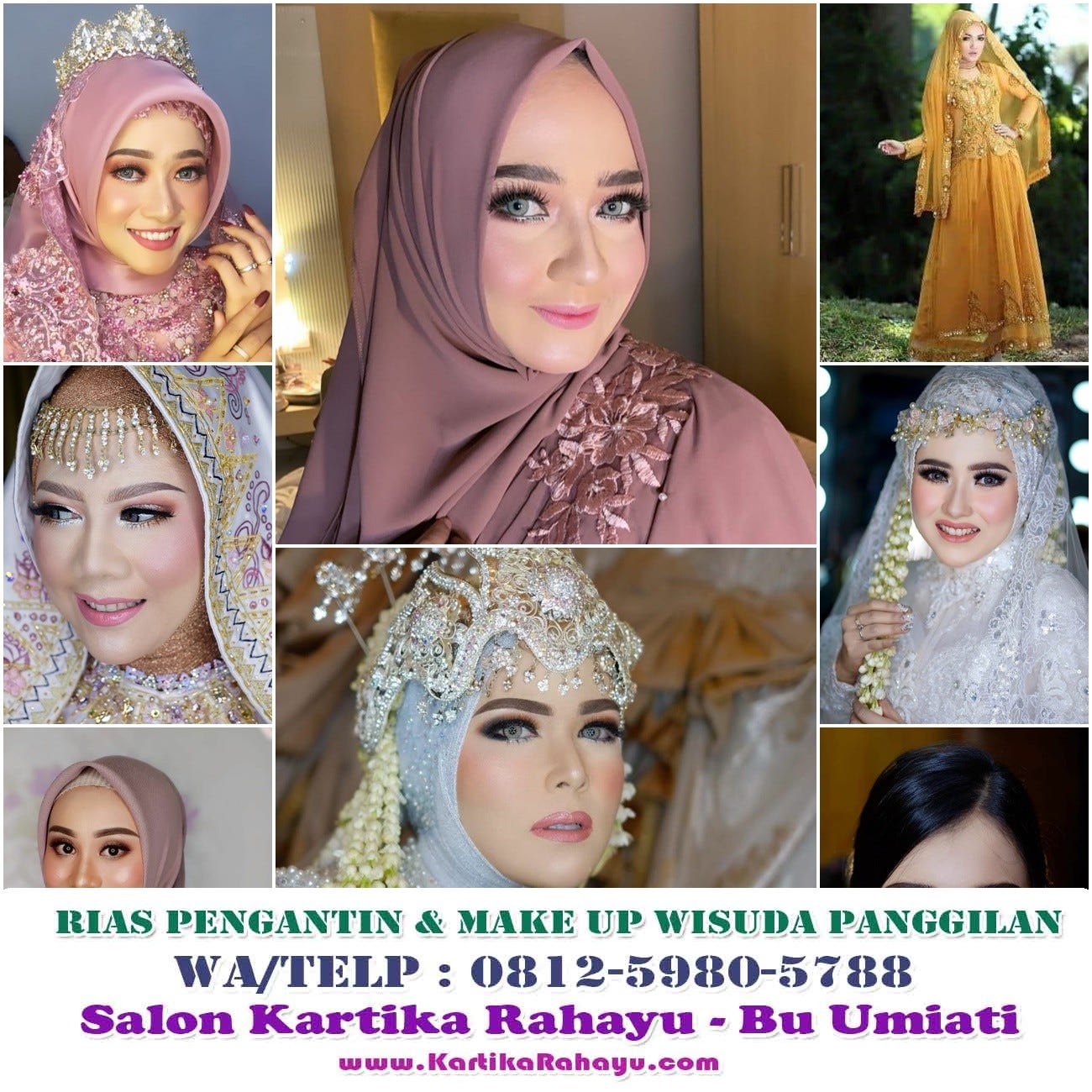 081259805788 Jasa Rias Pengantin Jawa Hijab Modern Salon