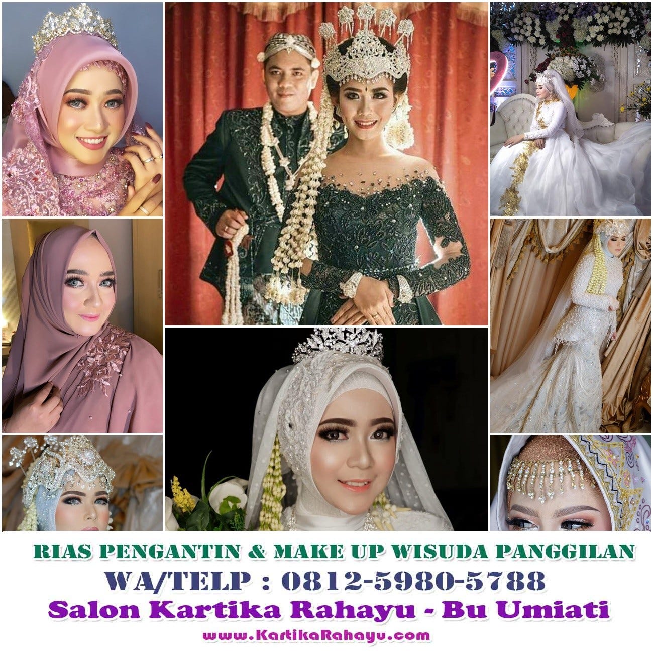 081259805788 Jasa Rias Pengantin Jawa Hijab Modern Salon