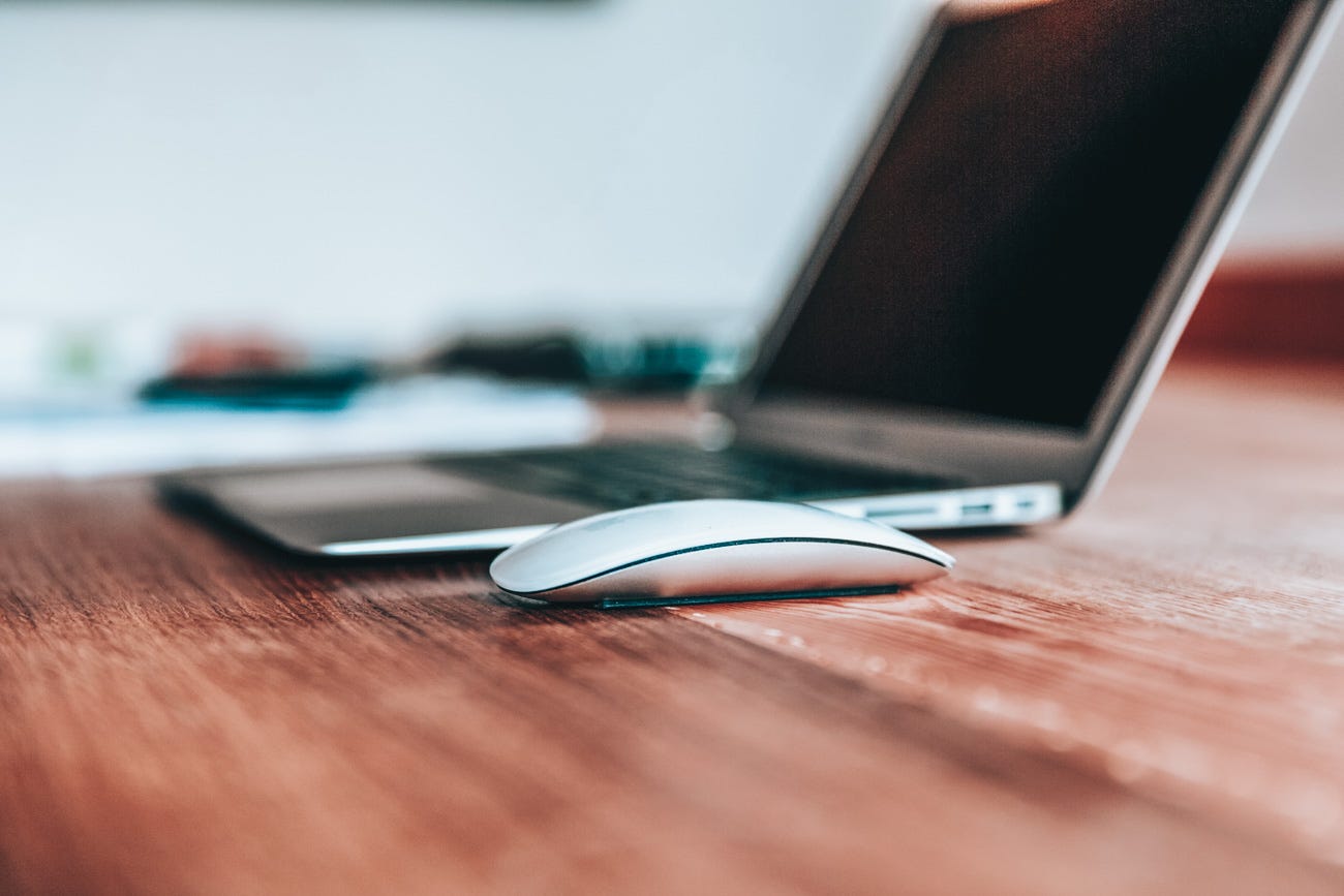 Laptop and mouse