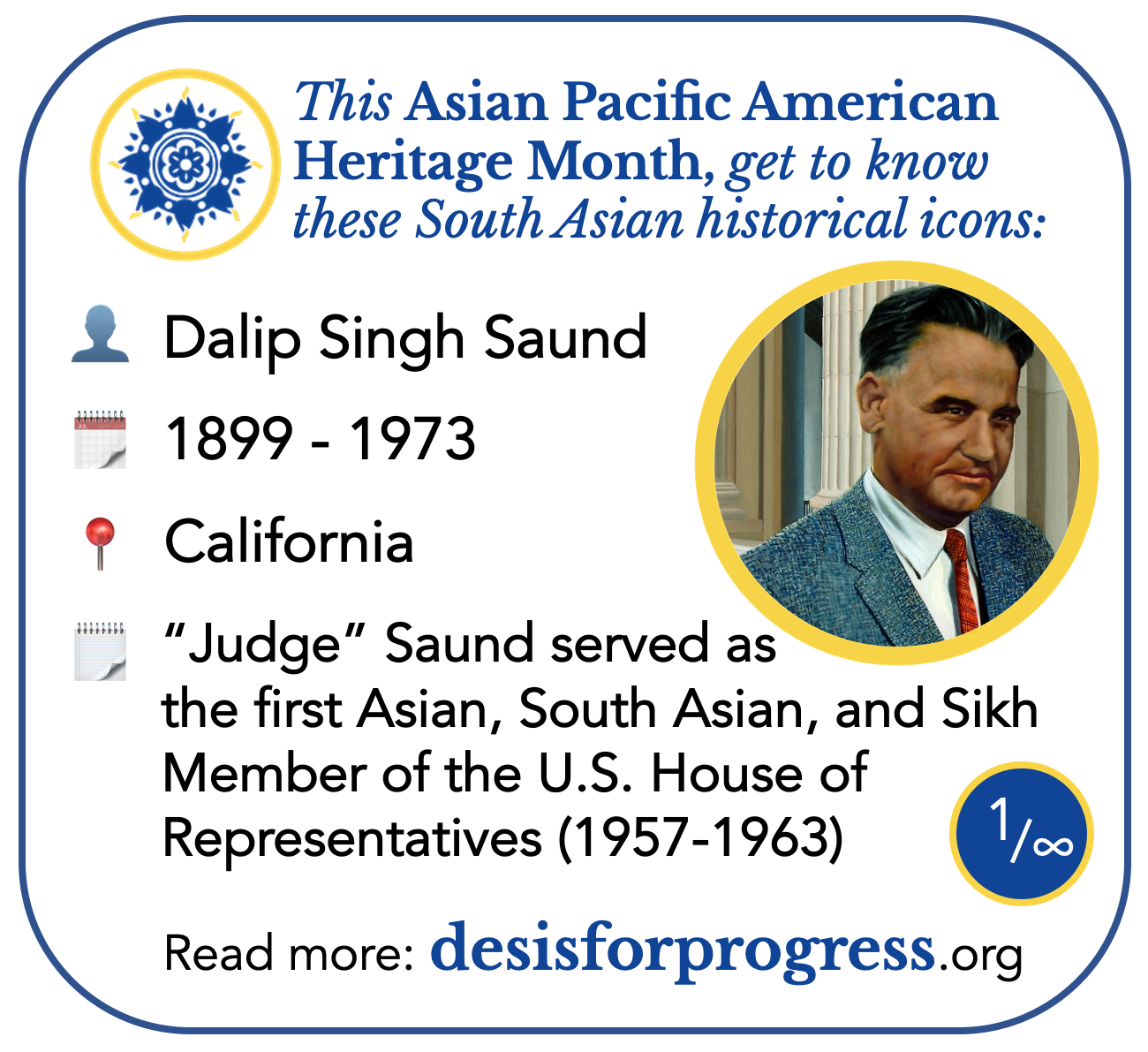 Commemorating #APAHM by Highlighting South Asian American Historical Figures  | by Desis for Progress | Medium