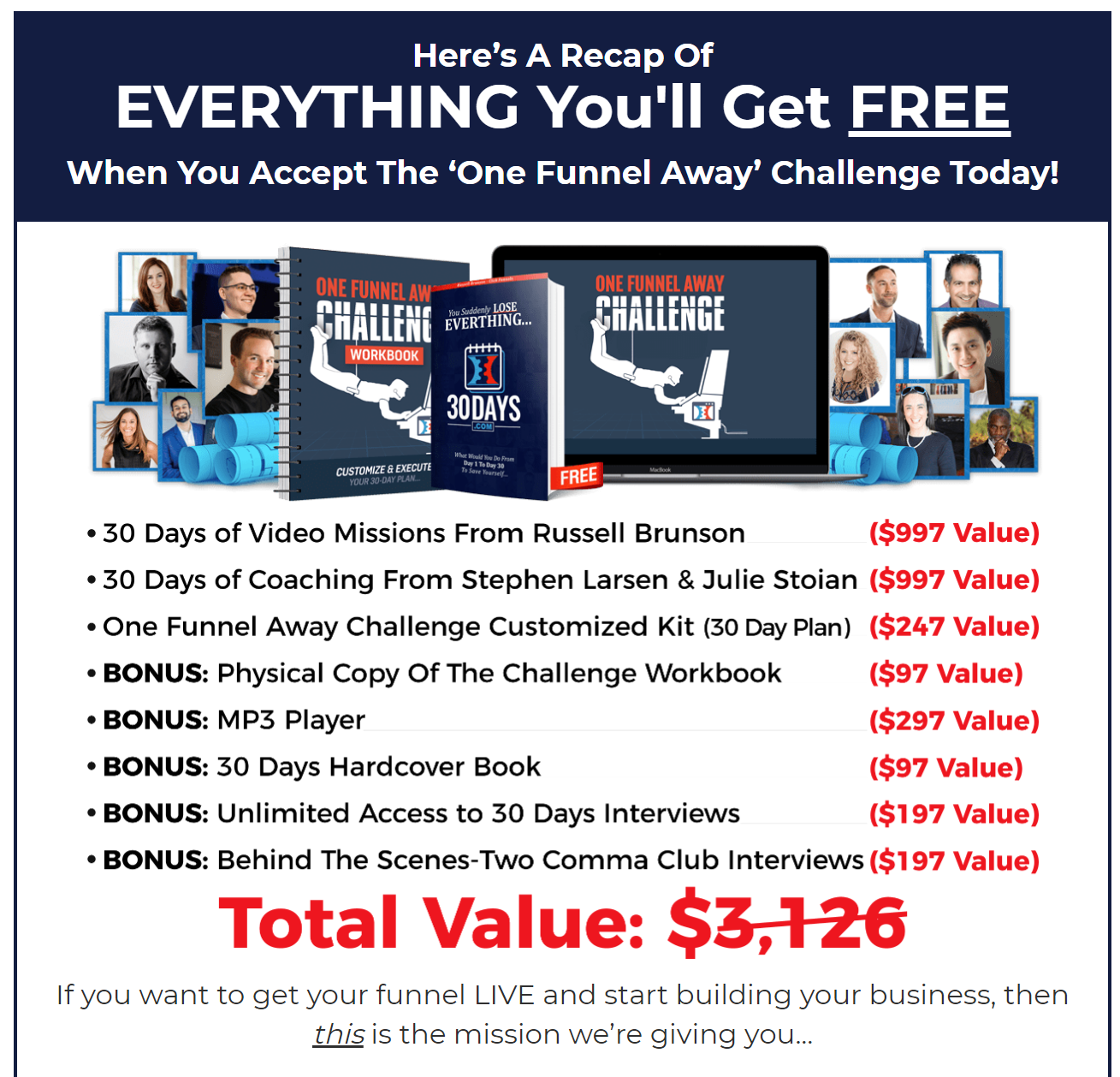 One Funnel Away Challenge - Become Funnel Experts