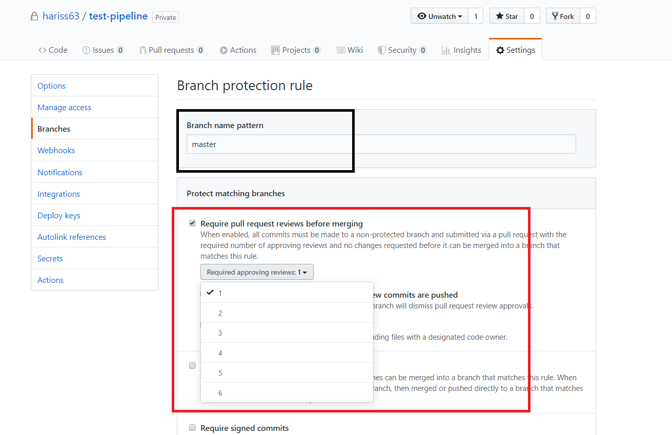 How to protect GIT branches in a Copado release process by