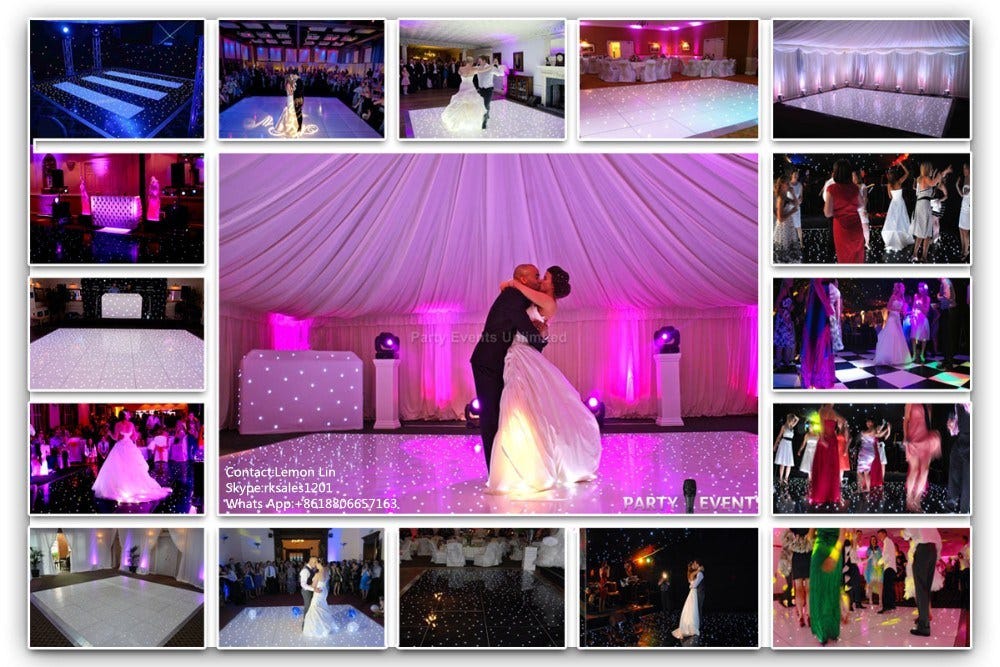 Interactive Acrylic Starlit Portable Rk Led Rgb Dance Floor