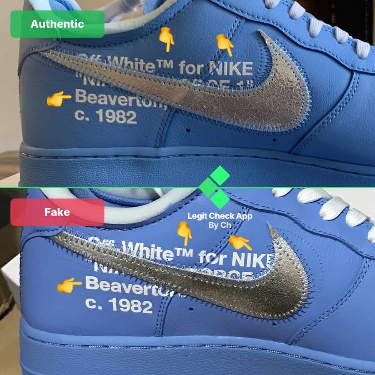 off white nike air force 1 legit check