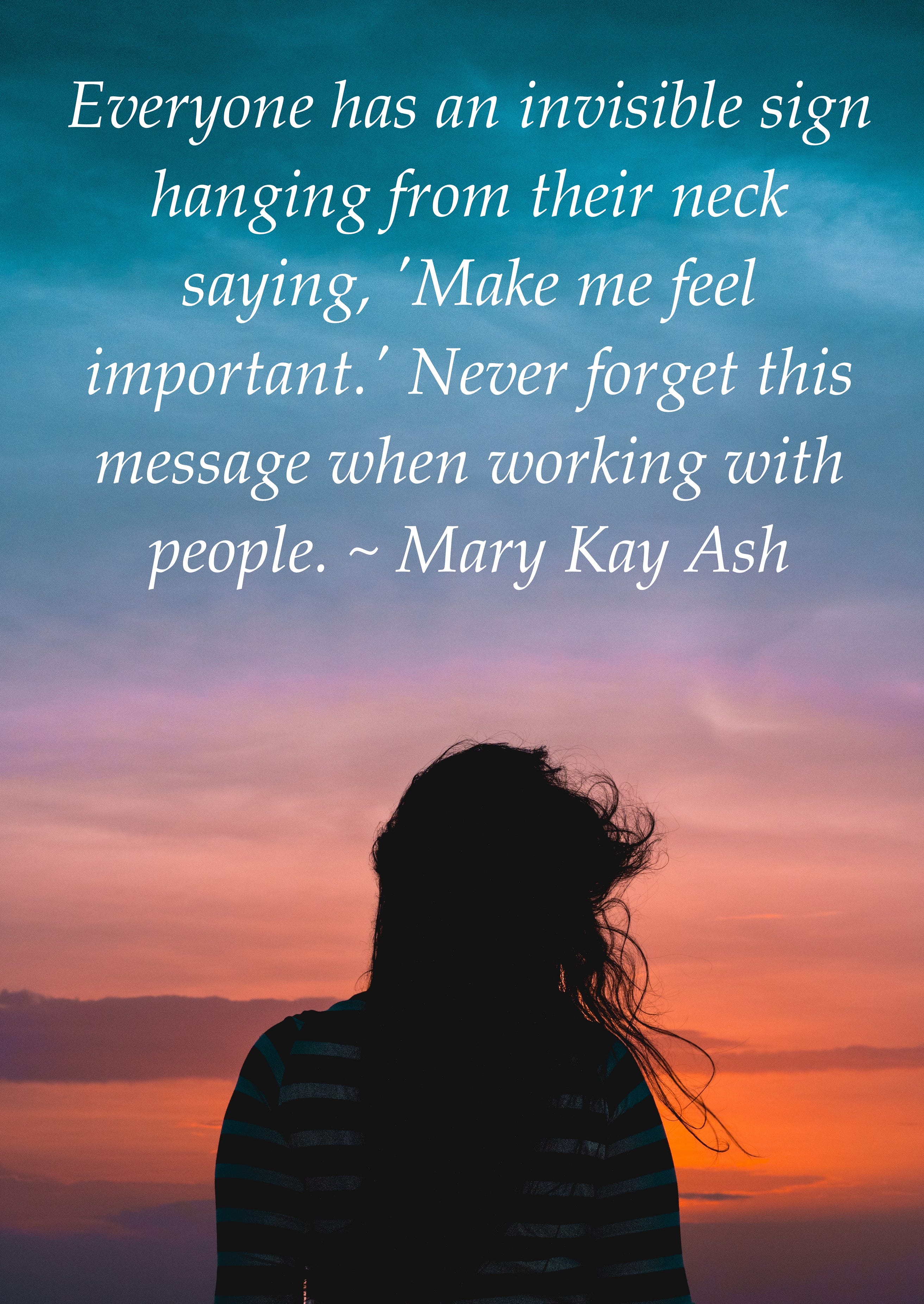 Everyone Has An Invisible Sign Hanging From Their Neck By Deb Sofield Public Speaker Medium