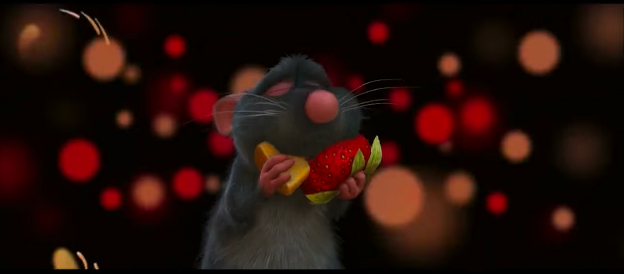 Image result for ratatouille remy cheese and strawberry