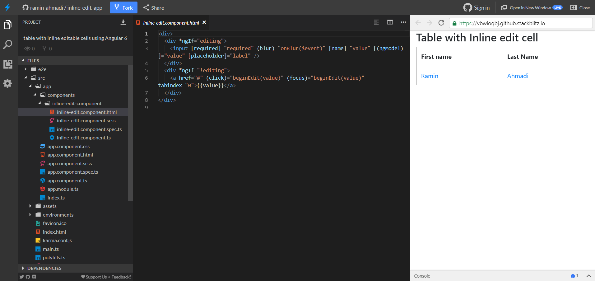 Creating A Table With Inline Editable Cells Using Angular 6 By Ramin Ahmadi Medium