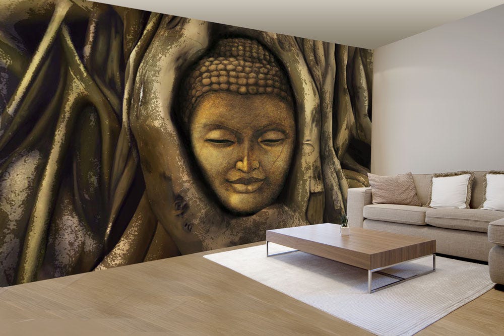 Religious Wallpaper For Meditation Areas And Peaceful Interiors