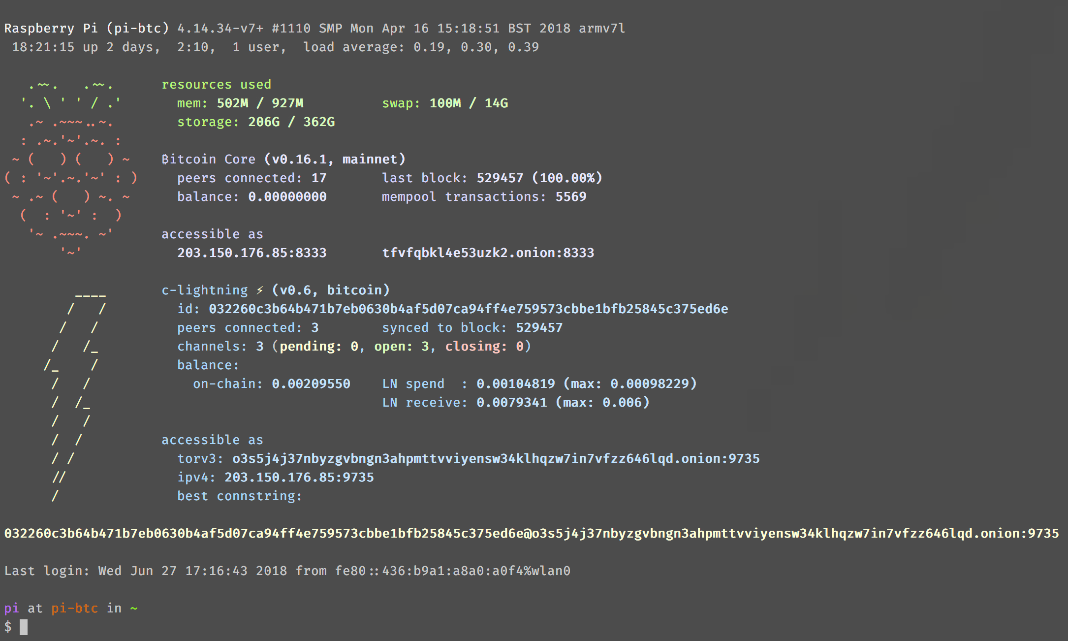 Lightning Network Node C Lightning On Rbp3 Damian Mee Medium - 