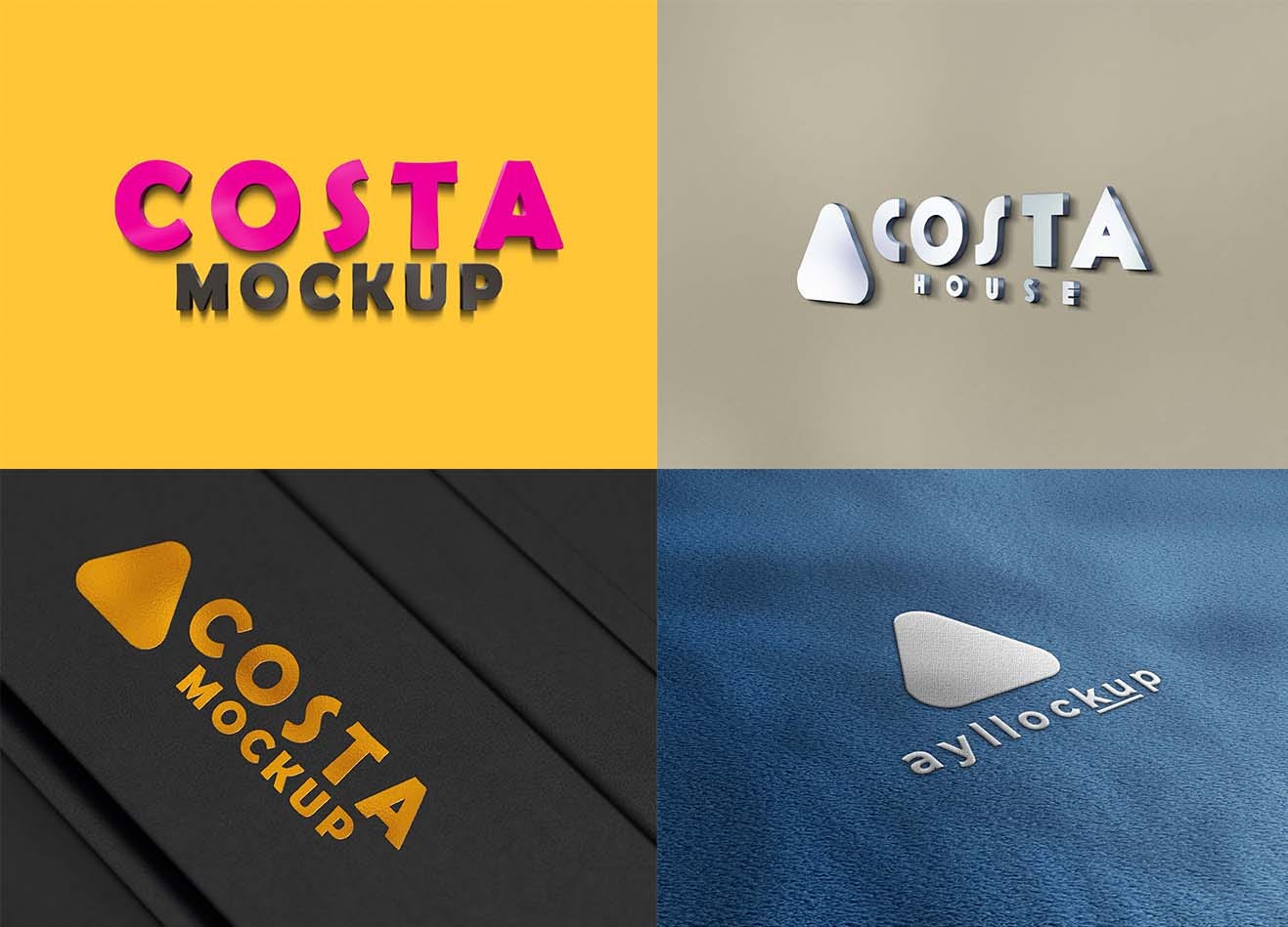 Download Logo Mockup Brand Yourself The Right Way And Have A By Psd Mockup Collection Oct 2020 Medium PSD Mockup Templates