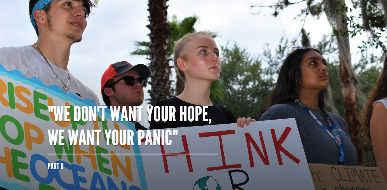 We Don't Want Your Hope, We Want Your Panic” | by Becca Burton | The  Marjorie | Medium