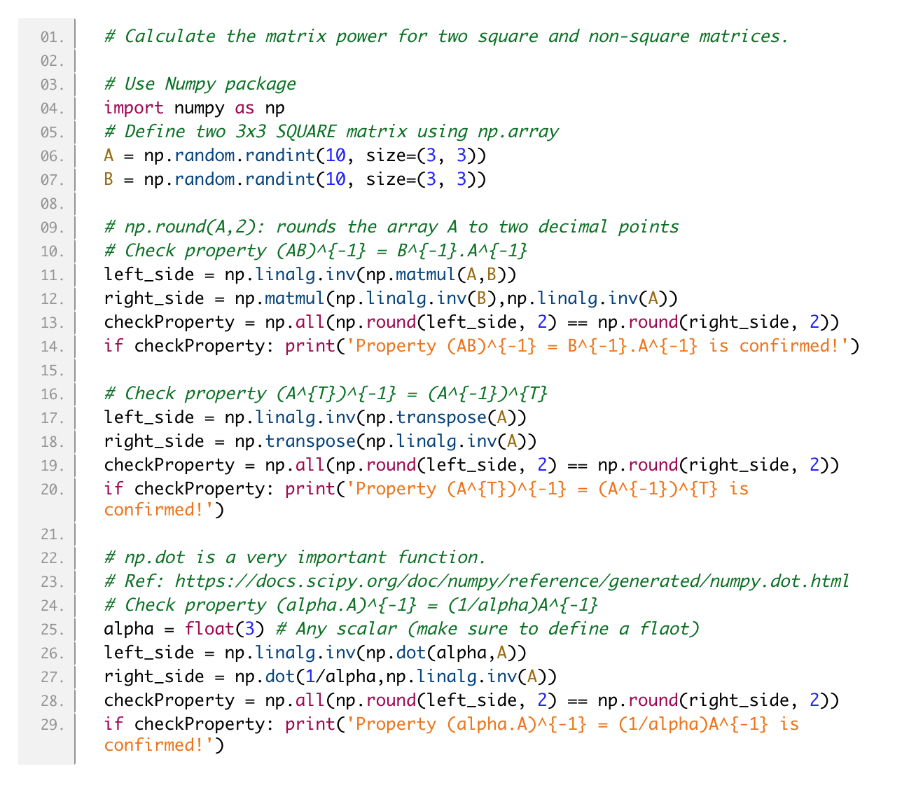 Matrix Operations In Practice Using Python | by amirsina torfi ...
