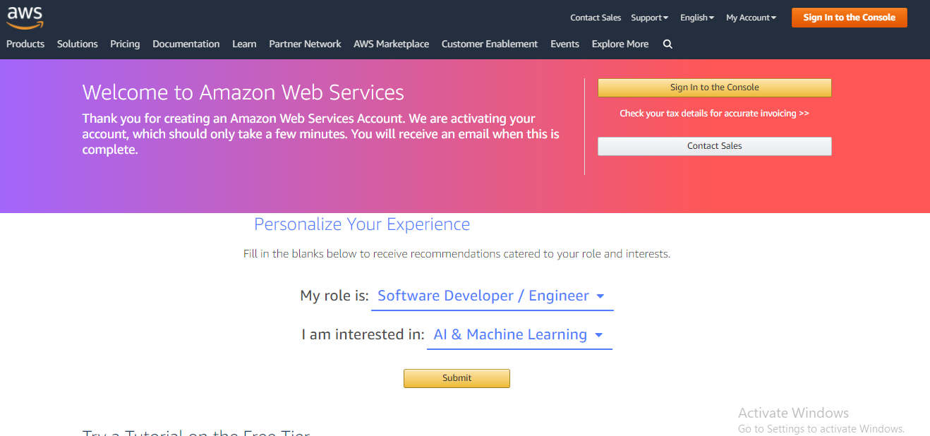 Create an AWS account with Virtual VISA Card by IRCTC at just 2 Rupees