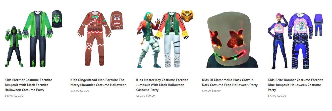 Fortnite Costume For Kids Featured Collection By Yaho Win Medium