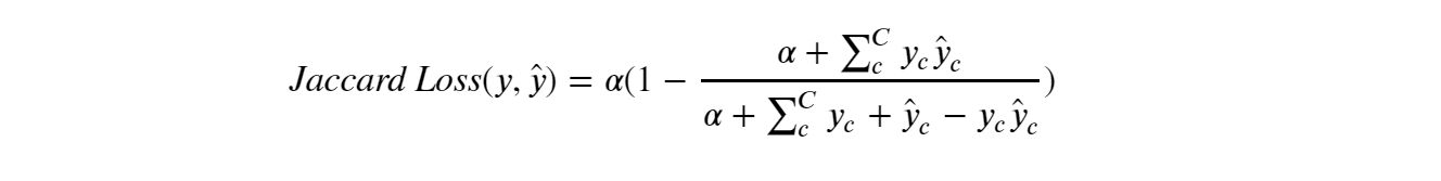 Jaccard loss function