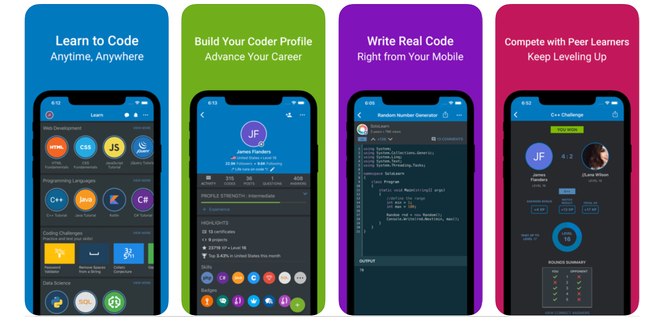Top 5 Mobile Apps To Learn And Practice Coding By Manusha Chethiyawardhana Linkit Medium